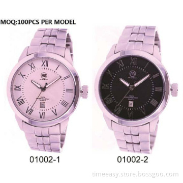 RO Lex Gent Size Stainless Steel Quartz Movt with Date